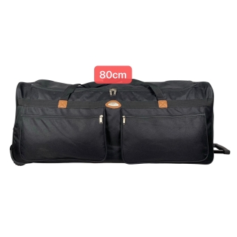 Duża torba podróżna na kółkach miękka nylon 100l Laurent 8808 czarna