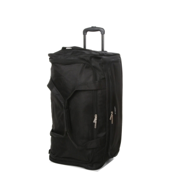 Średnia torba podróżna na kółkach miękka 80 l Airtex 823/65 czarna
