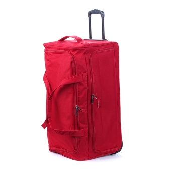 Średnia torba podróżna na kółkach miękka 80 l Airtex 823/65 czerwona
