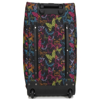 Średnia torba podróżna na kółkach 60l miękka kolorowa motyle 891/65