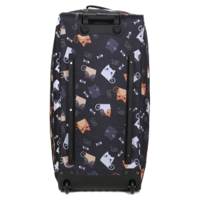 Średnia torba podróżna na kółkach 60l miękka kolorowa koty 891/65