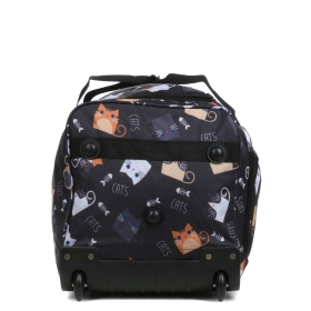 Średnia torba podróżna na kółkach 60l miękka kolorowa koty 891/65