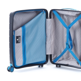 Mała walizka podróżna kabinowa do samolotu 55x40x20 polipropylen 20303