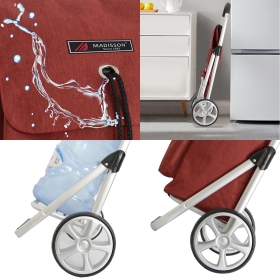 Torba wózek na zakupy na dużych kółkach z termokieszenią 50l 32034