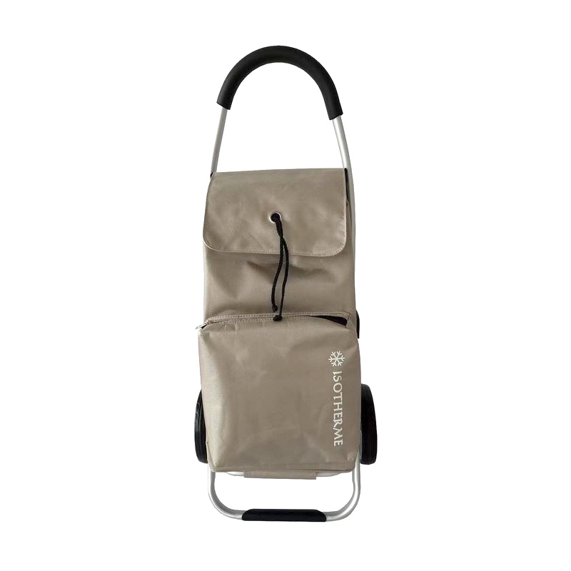 Torba wózek na zakupy na dużych kółkach z termokieszenią 50l A32034