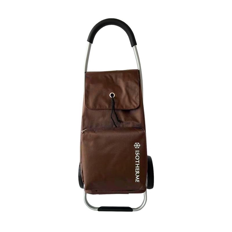 Torba wózek na zakupy na dużych kółkach z termokieszenią 50l A32034