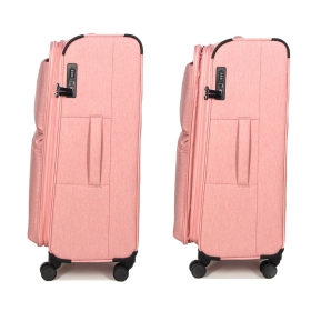 Duża walizka podróżna na kółkach materiałowa TSA 100l Airtex 828