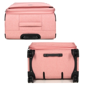 Duża walizka podróżna na kółkach materiałowa TSA 100l Airtex 828