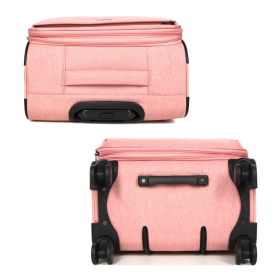 Średnia walizka podróżna na kółkach materiałowa 70 TSA Airtex 828