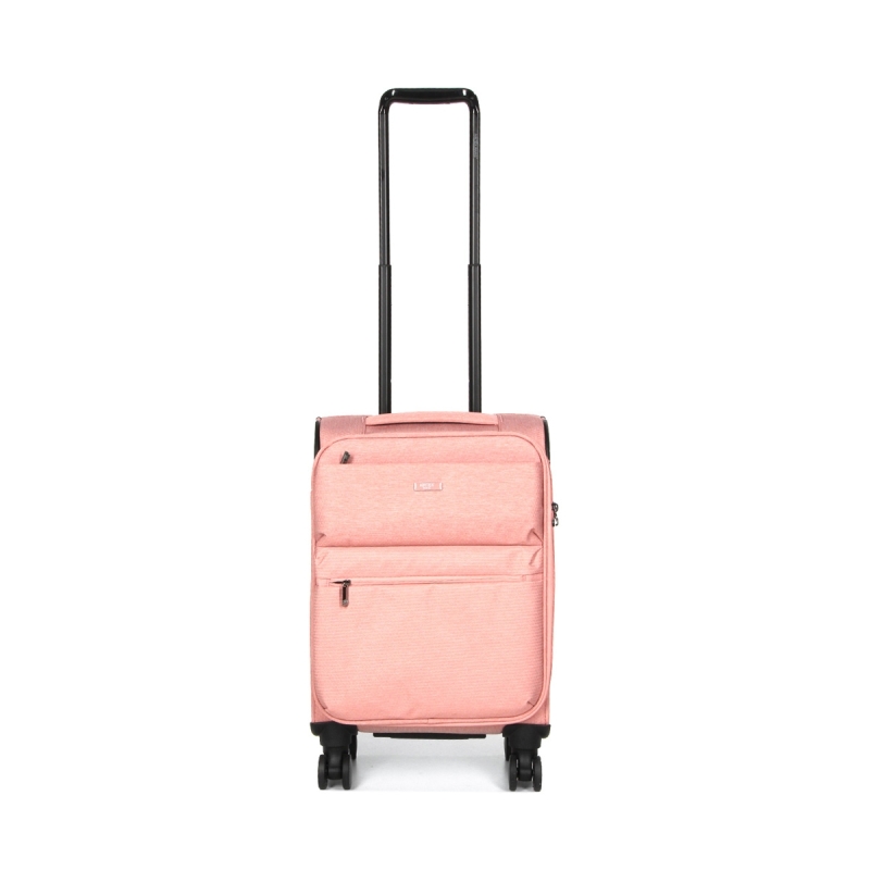 Mała walizka podróżna na kółkach materiałowa 40l TSA Airtex 828