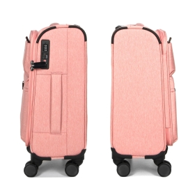 Mała walizka podróżna na kółkach materiałowa 40l TSA Airtex 828