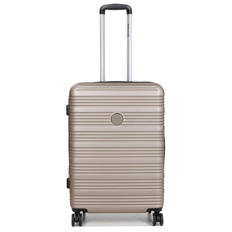 Walizka podróżna średnia na 4 kółkach twarda ABS 80 l Worldline 805