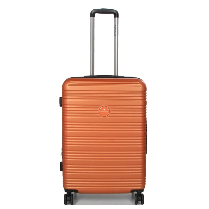 Walizka podróżna średnia na 4 kółkach twarda ABS 80 l Worldline 805