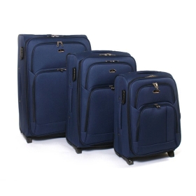Zestaw walizek podróżnych na 2 kółkach materiałowych 3 sztuki 91074