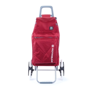 Wózek na zakupy na kółkach na schody sześciokołowy 50l A22030