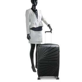 Walizka podróżna duża na 4 kółkach polipropylen 100l TSA 287