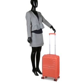 Walizka podróżna na kółkach mała kabinowa polipropylen 40l TSA 287