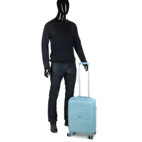 Walizka podróżna na kółkach mała kabinowa polipropylen 40l TSA 287