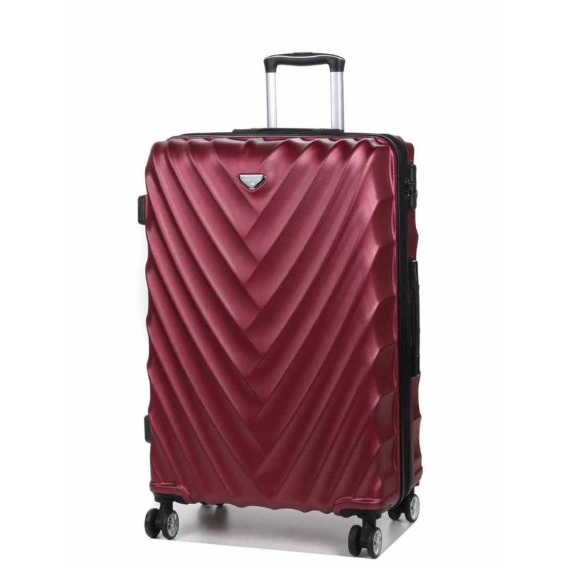 Duża walizka podróżna na czterech kółkach twarda 80 l 93503