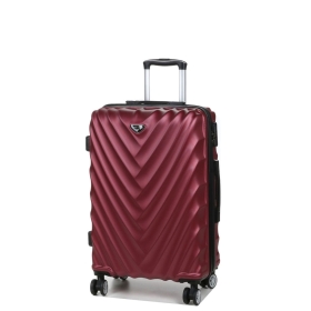 Średnia walizka podróżna na kółkach 60 l twarda ABS 93503