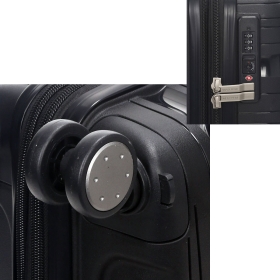 Walizka podróżna mała do samolotu kabinowa 55x40x20 PP TSA 30l 283