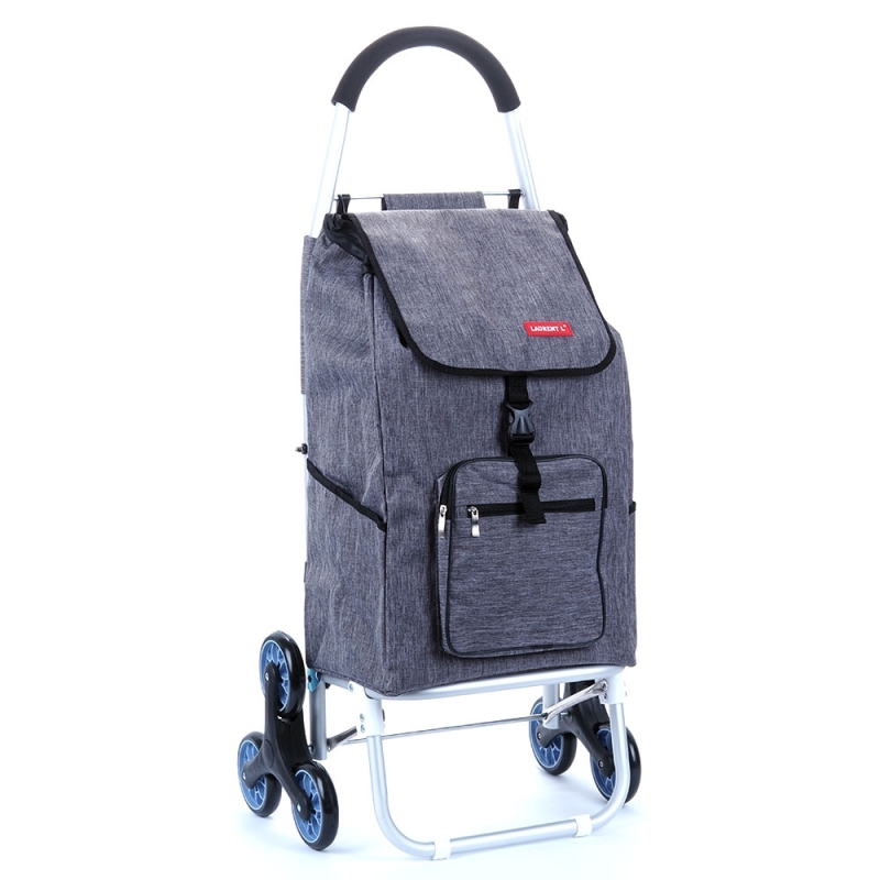 Wózek na zakupy na kółkach na schody sześciokołowy Laurent S01