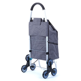 Wózek na zakupy na kółkach na schody sześciokołowy Laurent S01