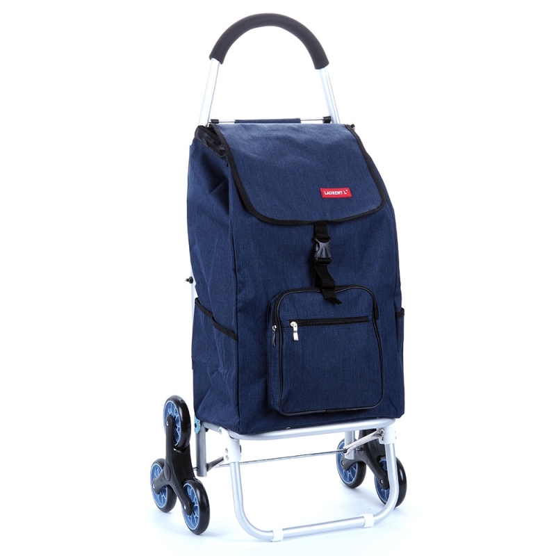 Wózek na zakupy na kółkach na schody sześciokołowy Laurent S01