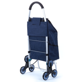 Wózek na zakupy na kółkach na schody sześciokołowy Laurent S01