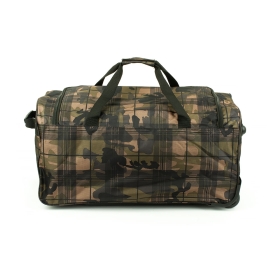 Mała torba podróżna na kółkach miękka moro 40l 891/55