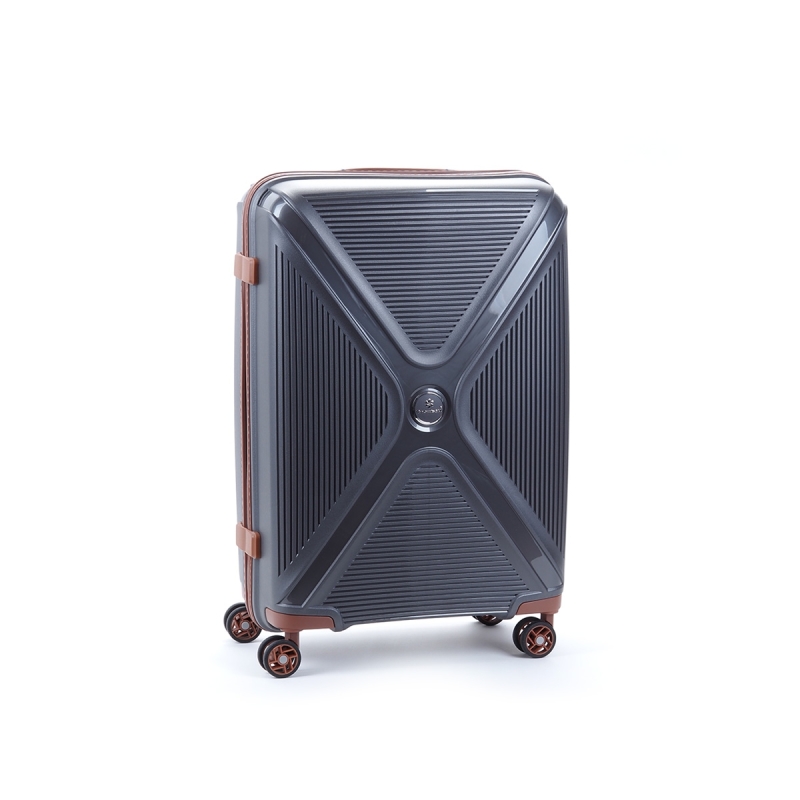 Walizka podróżna średnia na 4 kółkach polipropylen 80 l TSA A84803