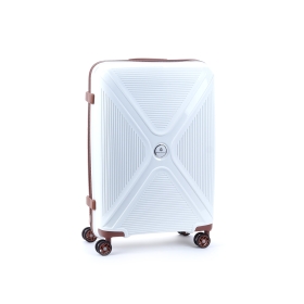 Walizka podróżna średnia na 4 kółkach polipropylen 80 l TSA A84803