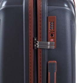 Walizka podróżna średnia na 4 kółkach polipropylen 80 l TSA A84803