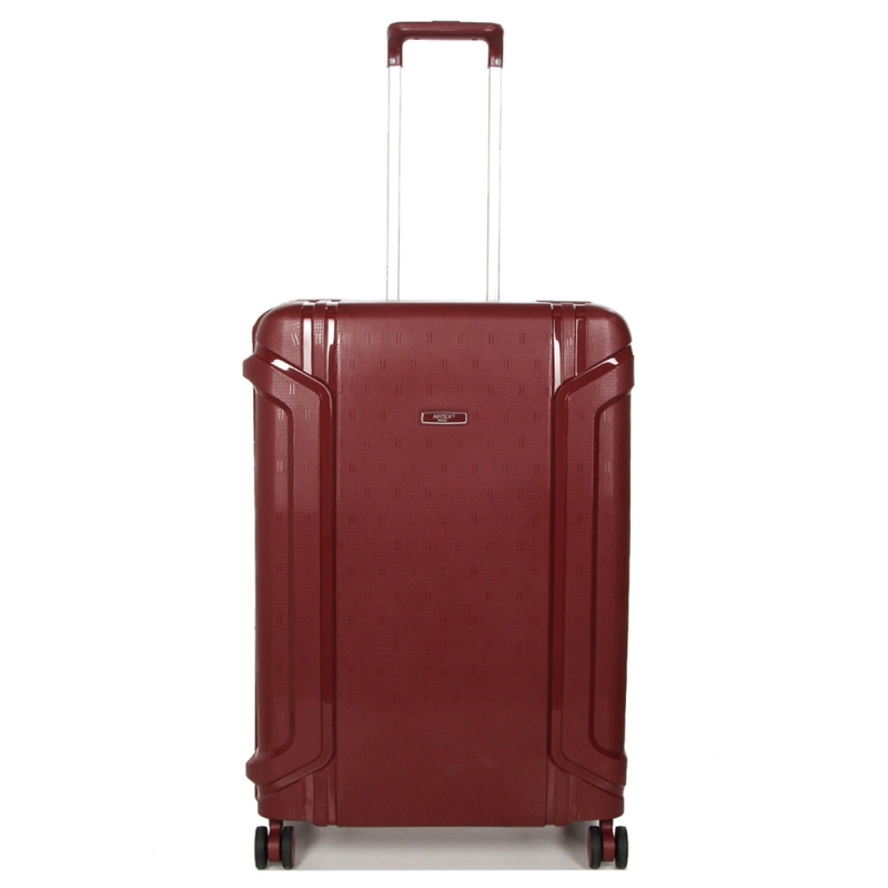 Walizka podróżna na zatrzaski średnia polipropylen 80 l TSA Airtex 645