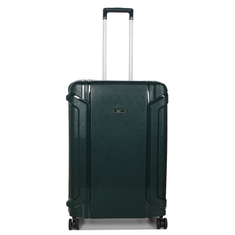 Walizka podróżna na zatrzaski średnia polipropylen 80 l TSA Airtex 645