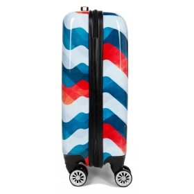 Mała kolorowa walizka na 4 kółkach dla dzieci młodzieżowa 96820T