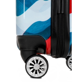 Mała kolorowa walizka na 4 kółkach dla dzieci młodzieżowa 96820T
