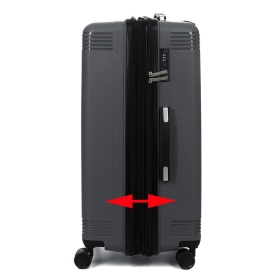 Walizka podróżna duża na kółkach z poszerzeniem polipropylen 100l 292