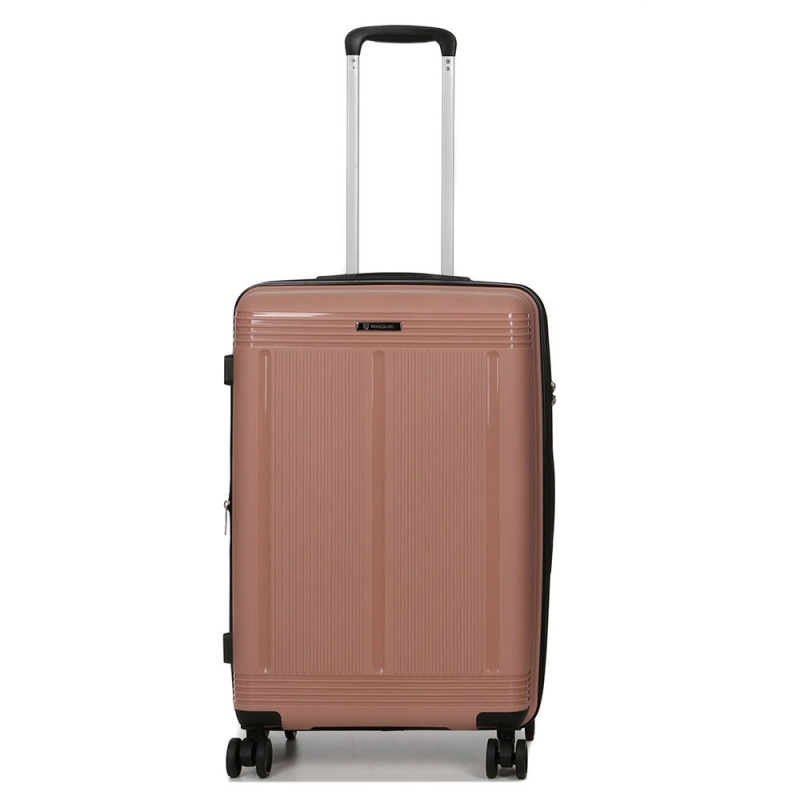 Walizka podróżna średnia na kółkach z poszerzeniem polipropylen 70l 292