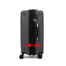 Walizka podróżna średnia na kółkach z poszerzeniem polipropylen 70l 292