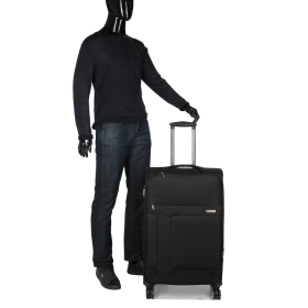 Walizka podróżna na kółkach duża z poszerzeniem TSA 100l 618