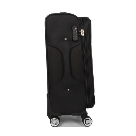 Walizka podróżna na kółkach średnia z poszerzeniem 70l TSA 618