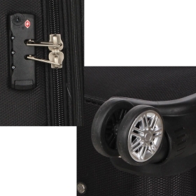 Mała walizka podróżna na kółkach kabinowa do samolotu TSA 40l 618