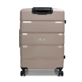 Duża walizka podróżna na kółkach polipropylen TSA 100l 43603