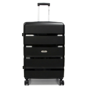 Duża walizka podróżna na kółkach polipropylen TSA 100l 43603