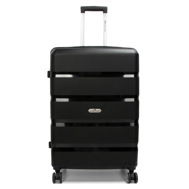 Duża walizka podróżna na kółkach polipropylen TSA 100l 43603