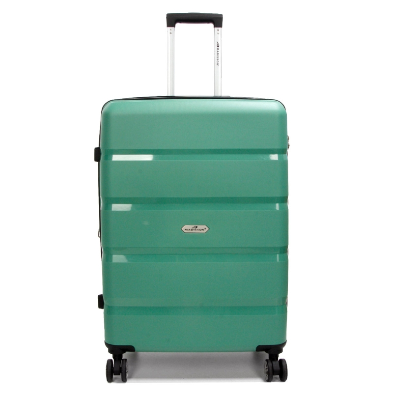 Duża walizka podróżna na kółkach polipropylen TSA 100l 43603