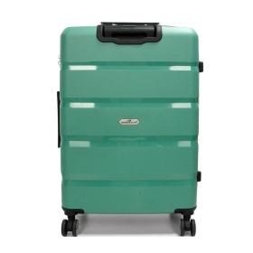 Duża walizka podróżna na kółkach polipropylen TSA 100l 43603