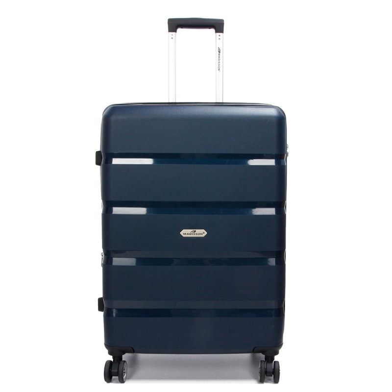 Duża walizka podróżna na kółkach polipropylen TSA 100l 43603