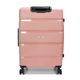 Duża walizka podróżna na kółkach polipropylen TSA 100l 43603